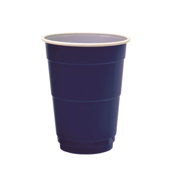 Partybecher "Blue Cup", PS, blau/wei, 400ml (200 Stk.)