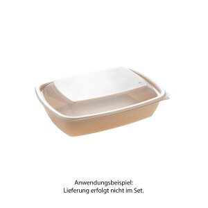 Menüschale, PP, beige, ungeteilt, 900ml