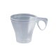 Espresso-Tasse, PS, Spritzguss, mit Henkel, klar, 80ml