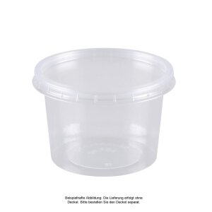 Verpackungsbecher PS, klar, rund, 80ml