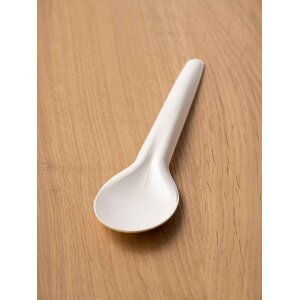 Papierlöffel, 170mm, weiß