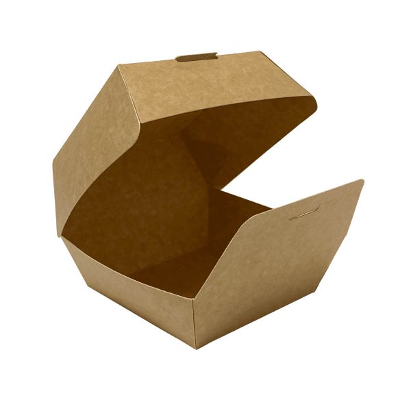 Burger Box, Karton, 105x105x85mm, braun