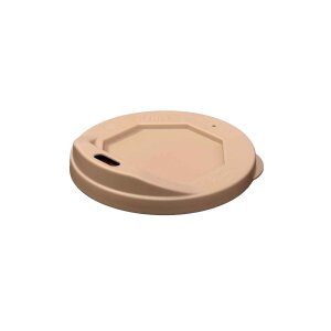 Deckel mit Trinköffnung, Mehrweg, PP, cappuccino (64...