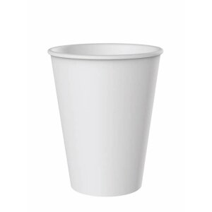 Heißgetränkebecher aus Hartpapier, weiß,...