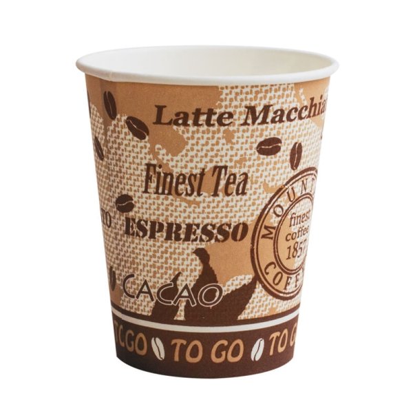 1000x Kaffeebecher 180ml Pappbecher COFFEE TO GO Hartpapier 0,18l Heißgetränke 