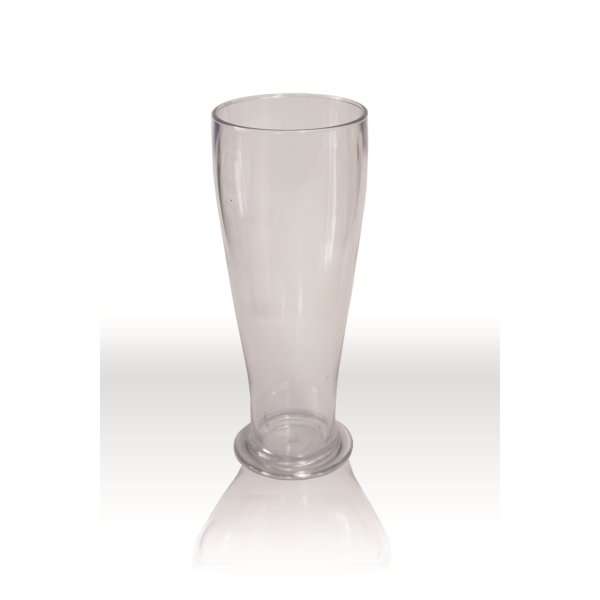 Weizenbierglas, Mehrweg, SAN,  glasklar, 500ml