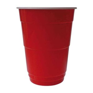 Partybecher "Red Cup", PS, rot/weiß,...
