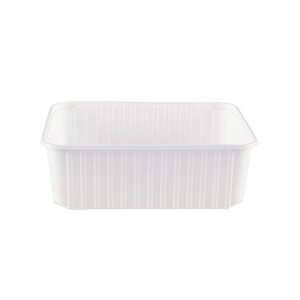 Verpackungsbecher PP, weiß, 180x135mm, 1000ml