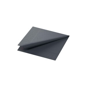 Cocktailservietten, 3-lagig, 24x24, 1/4-Falz, schwarz...