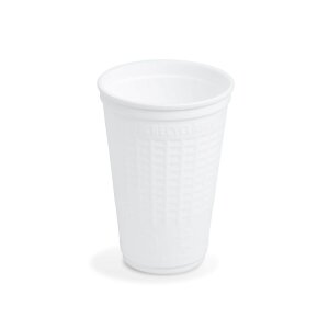 Glühweinbecher Einweg, XPP, 200/250ml, weiß