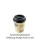 Deckel mit Klappverschluss Tear Tab, PS, schwarz, für 90,0mm