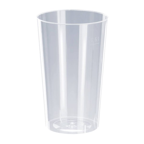 Trinkglas, PP, Spritzguss, transparent, 500ml