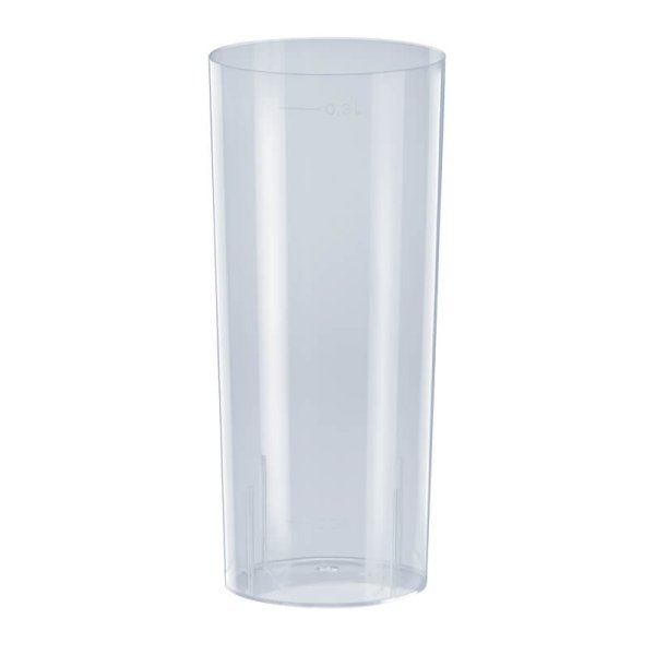 Longdrink-Glas, PP, Spritzguss, transparent, 300ml