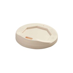 To Go Kaffeebecher, Mehrweg, PP, 300ml, creme mit Deckel...