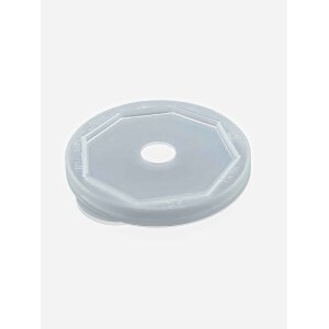 Trinkbecher, Mehrweg, PP, transparent, 400ml mit Deckel mit Loch (Set 100 Stk.)