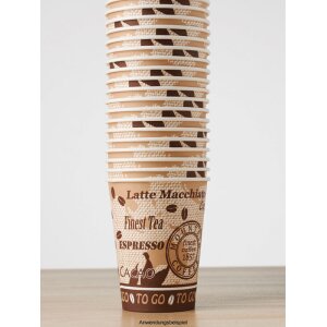 Hartpapierbecher "Coffee to go" für...