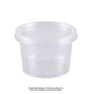 Verpackungsbecher PS, klar, rund, 100ml