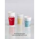 Kaltgetränkebecher aus Hartpapier Enjoy 500ml rot