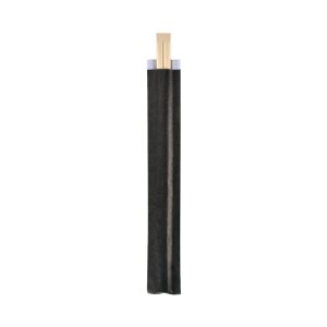 Essstäbchen Bambus, 210mm, einzeln in schwarzer...