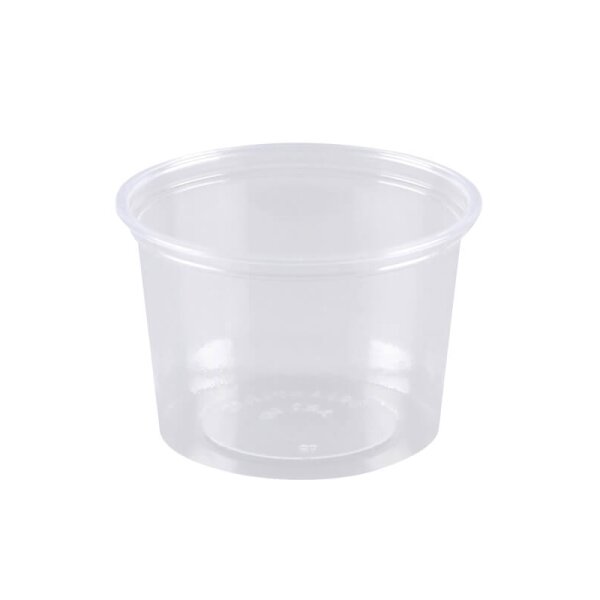 Verpackungsbecher PS, klar, rund, 125ml