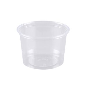 Verpackungsbecher PS, klar, rund, 125ml
