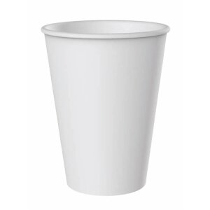 Ausschankbecher aus Hartpapier, weiß, 400ml