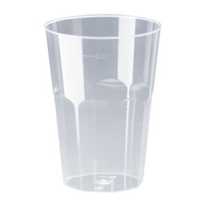 Trinkglas Deco, PS, Spritzguss, klar, 300ml