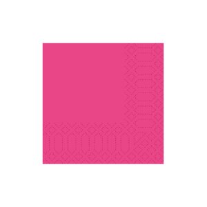 Cocktailservietten, 3-lagig, 24x24, 1/4-Falz, fuchsia...