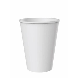 Ausschankbecher aus Hartpapier, weiß, 100ml