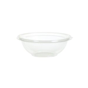 Salatschale, RPET, klar, rund, 600ml mit Deckel (Set 360...
