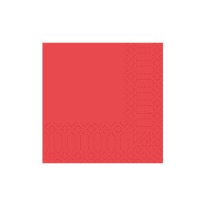 Cocktailservietten, 3-lagig, 24x24, 1/4-Falz, rot (1.000...