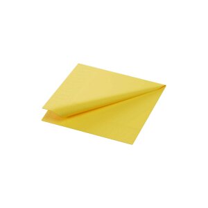 Cocktailservietten, 3-lagig, 24x24, 1/4-Falz, gelb (1.000...