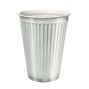 Automatenbecher, PS, silber-weiß, 180ml