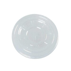 Deckel mit Kreuzstanzung, RPET, transparent für 95,0mm