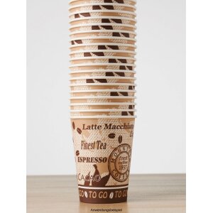 Hartpapierbecher "Coffee to go" für...
