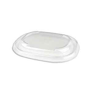 Deckel, RPET, klar, oval, 190x150mm