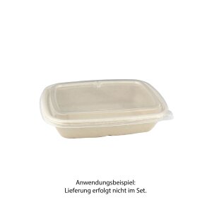 Menüschale "BePulp" m. PLA-Laminierung, rechteckig, 825ml